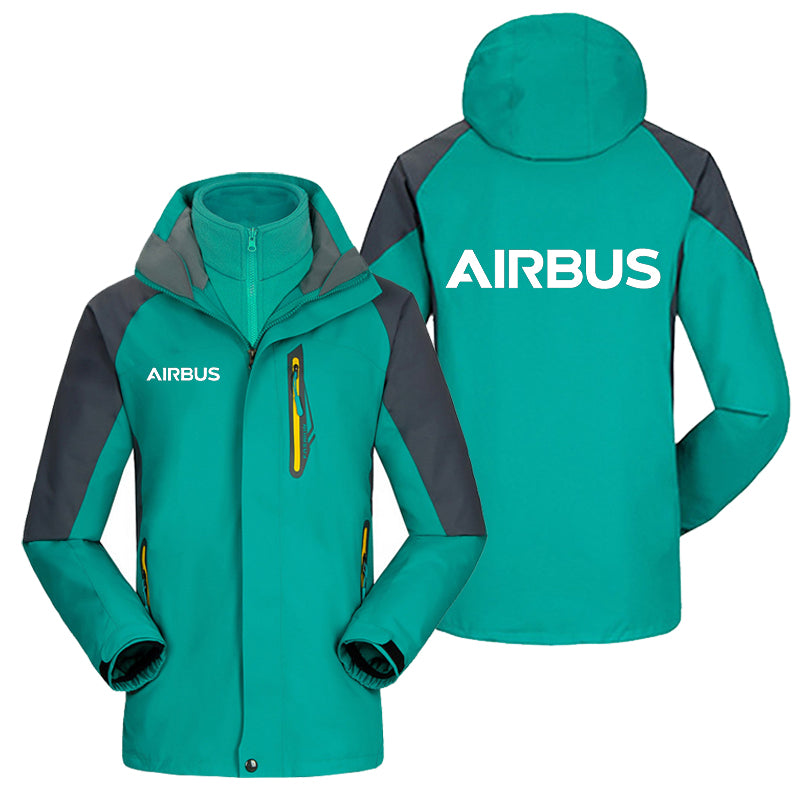 Airbus & Text Designed Thick Skiing Jackets