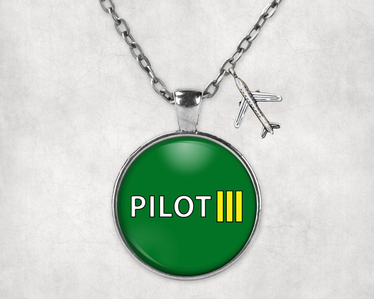 Pilot & Stripes (3 Lines) Designed Necklaces