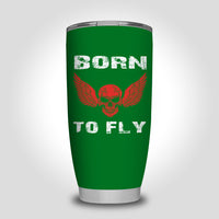 Thumbnail for Born To Fly SKELETON Designed Tumbler Travel Mugs