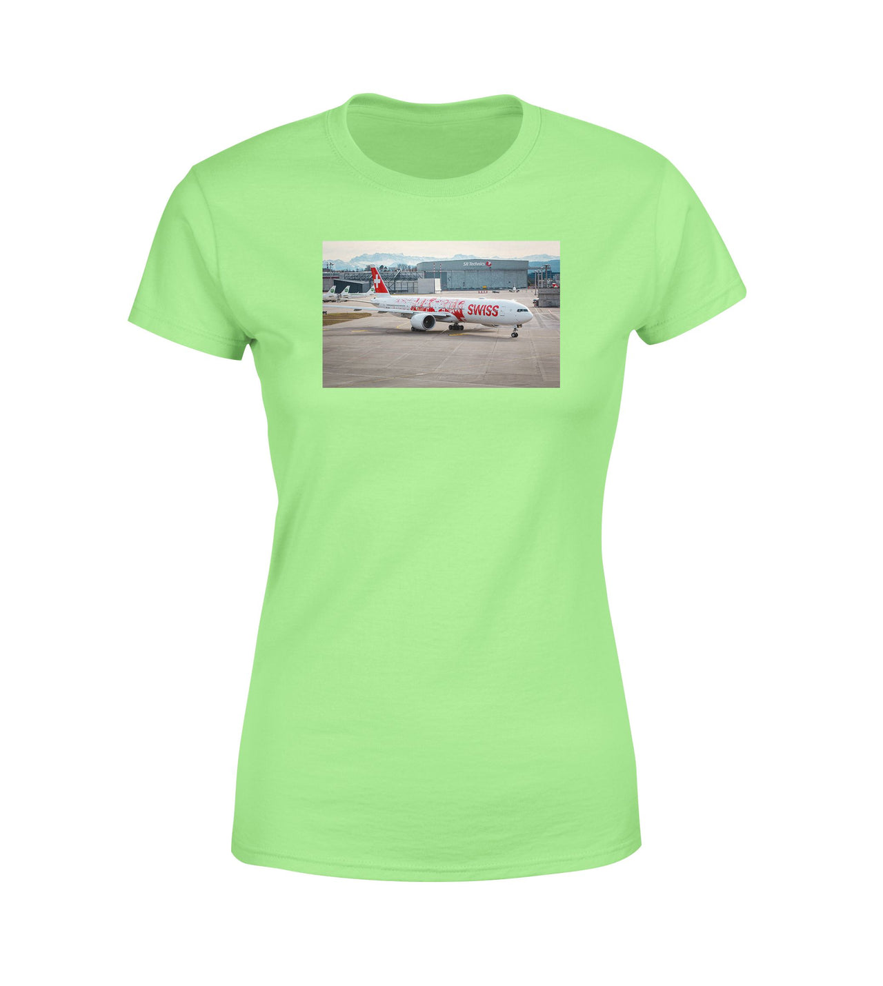 Boeing 777 Swiss Foto Designed Women T-Shirts