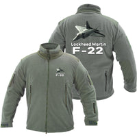 Thumbnail for The Lockheed Martin F22 Designed Fleece Military Jackets (Customizable)