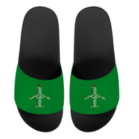 Thumbnail for Airplane Shape Aviation Alphabet Designed Sport Slippers