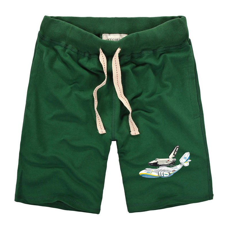 Antonov An-225 & Buran Designed Cotton Shorts