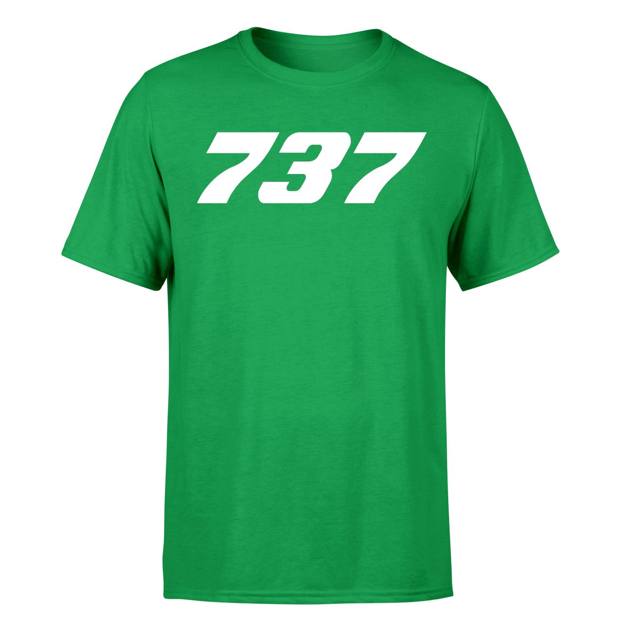 737 Flat Text Designed T-Shirts