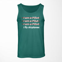 Thumbnail for I Fly Airplanes Designed Tank Tops
