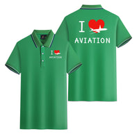 Thumbnail for I Love Aviation Designed Stylish Polo T-Shirts (Double-Side)