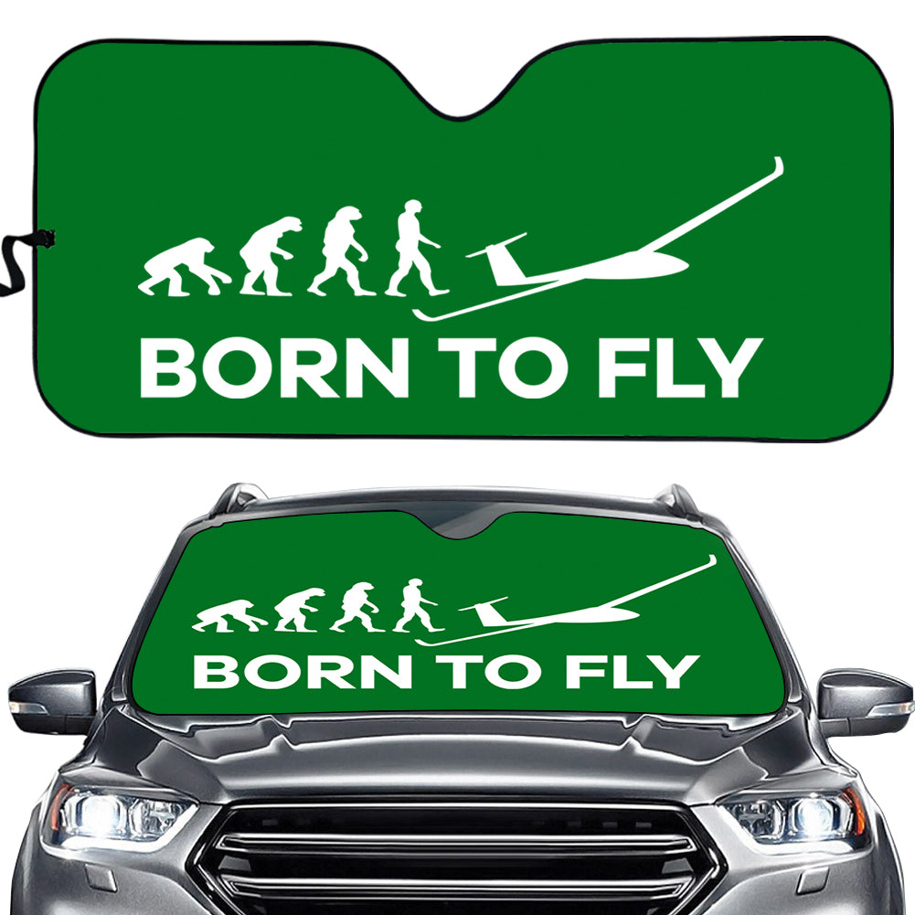 Born To Fly Glider Designed Car Sun Shade