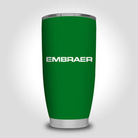 Thumbnail for Embraer & Text Designed Tumbler Travel Mugs
