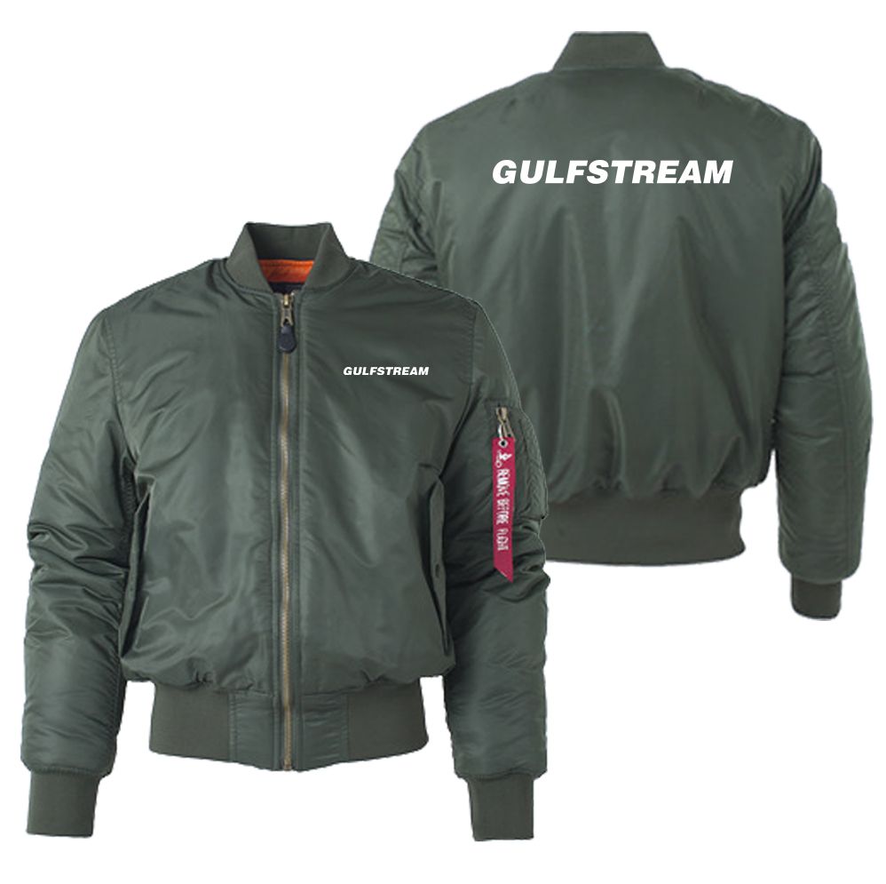 Gulfstream & Text Designed "Women" Bomber Jackets