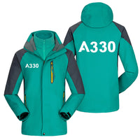 Thumbnail for A330 Flat Text Designed Thick Skiing Jackets