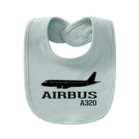 Thumbnail for Airbus A320 Printed Designed Baby Saliva & Feeding Towels