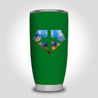 Thumbnail for Supermen of The Skies (Sunrise) Designed Tumbler Travel Mugs
