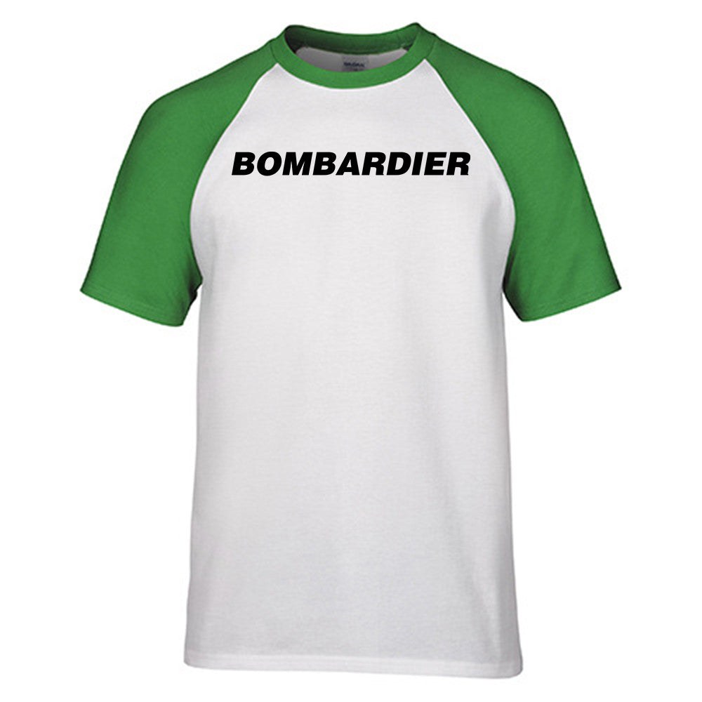 Bombardier & Text Designed Raglan T-Shirts