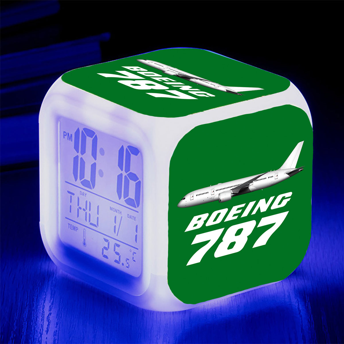 The Boeing 787 Designed "7 Colour" Digital Alarm Clock
