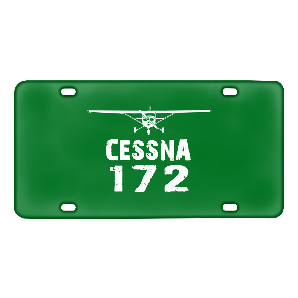 Cessna 172 & Plane Designed Metal (License) Plates