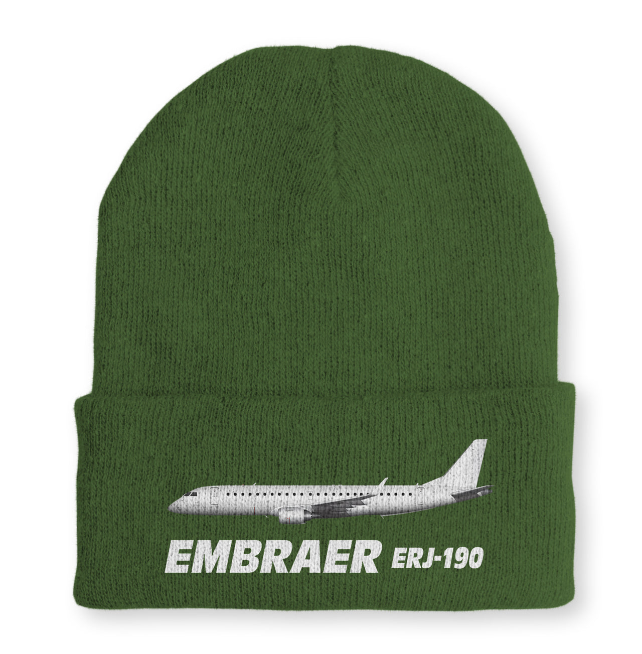 The Embraer ERJ-190 Embroidered Beanies