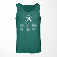 Thumbnail for Aviation Alphabet 2 Designed Tank Tops