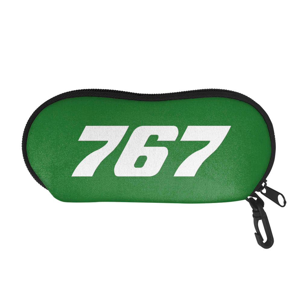 767 Flat Text Designed Glasses Bag