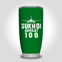 Thumbnail for Sukhoi Superjet 100 & Plane Designed Tumbler Travel Mugs
