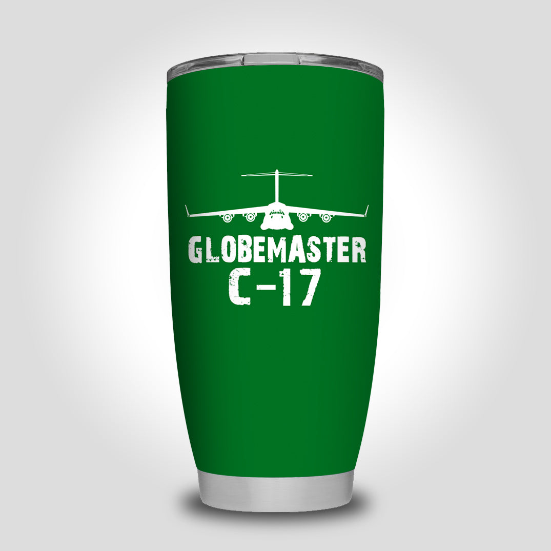 GlobeMaster C-17 & Plane Designed Tumbler Travel Mugs