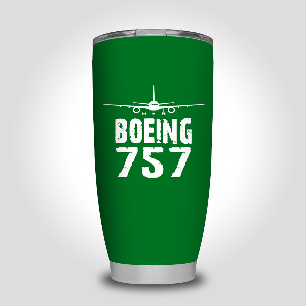 Boeing 757 & Plane Designed Tumbler Travel Mugs