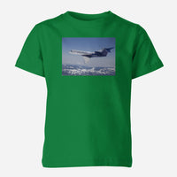 Thumbnail for Cruising Gulfstream Jet Designed Children T-Shirts