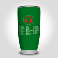 Thumbnail for Aviation Alphabet 3 Designed Tumbler Travel Mugs