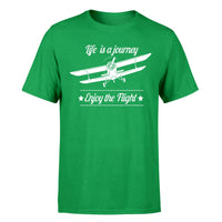 Thumbnail for Life is a journey Enjoy the Flight Designed T-Shirts