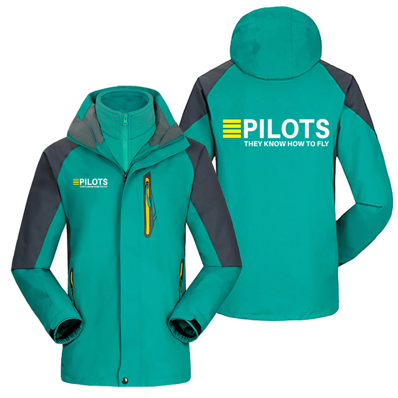 Pilots They Know How To Fly Designed Thick Skiing Jackets
