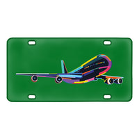 Thumbnail for Multicolor Airplane Designed Metal (License) Plates