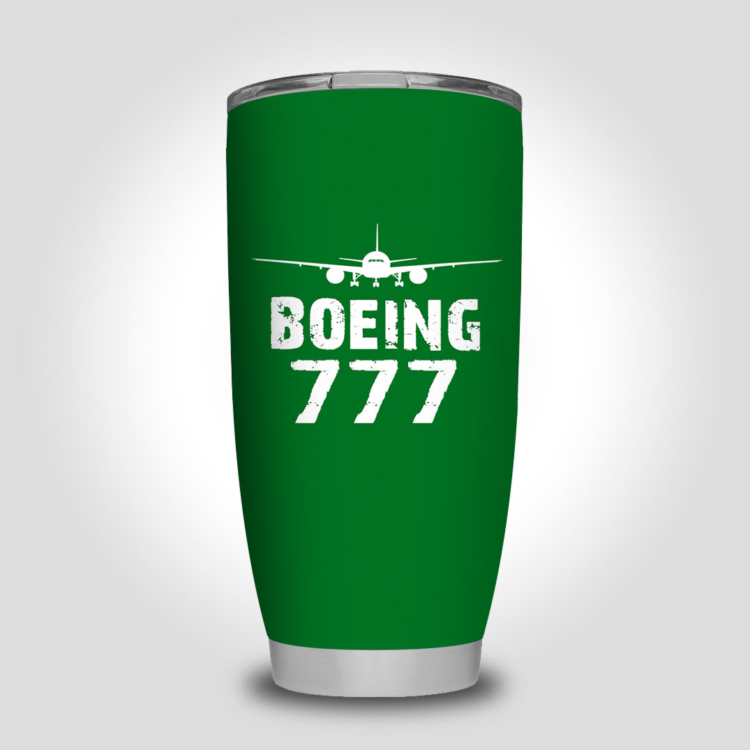 Boeing 777 & Plane Designed Tumbler Travel Mugs