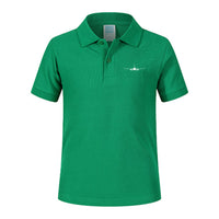 Thumbnail for Boeing 767 Silhouette Designed Children Polo T-Shirts