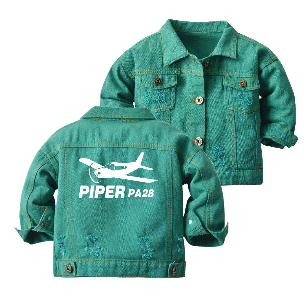 The Piper PA28 Designed Children Denim Jackets