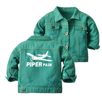 Thumbnail for The Piper PA28 Designed Children Denim Jackets