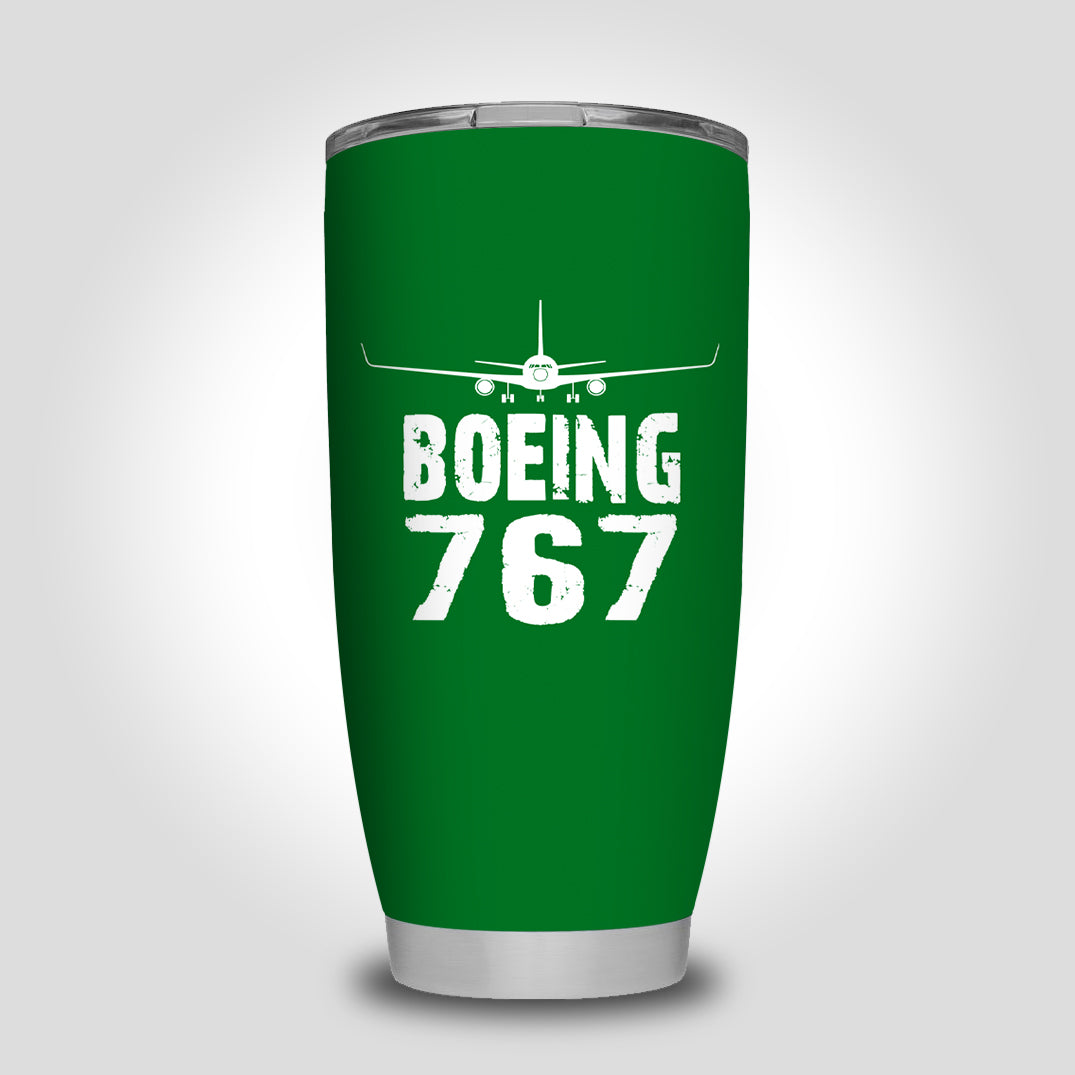 Boeing 767 & Plane Designed Tumbler Travel Mugs