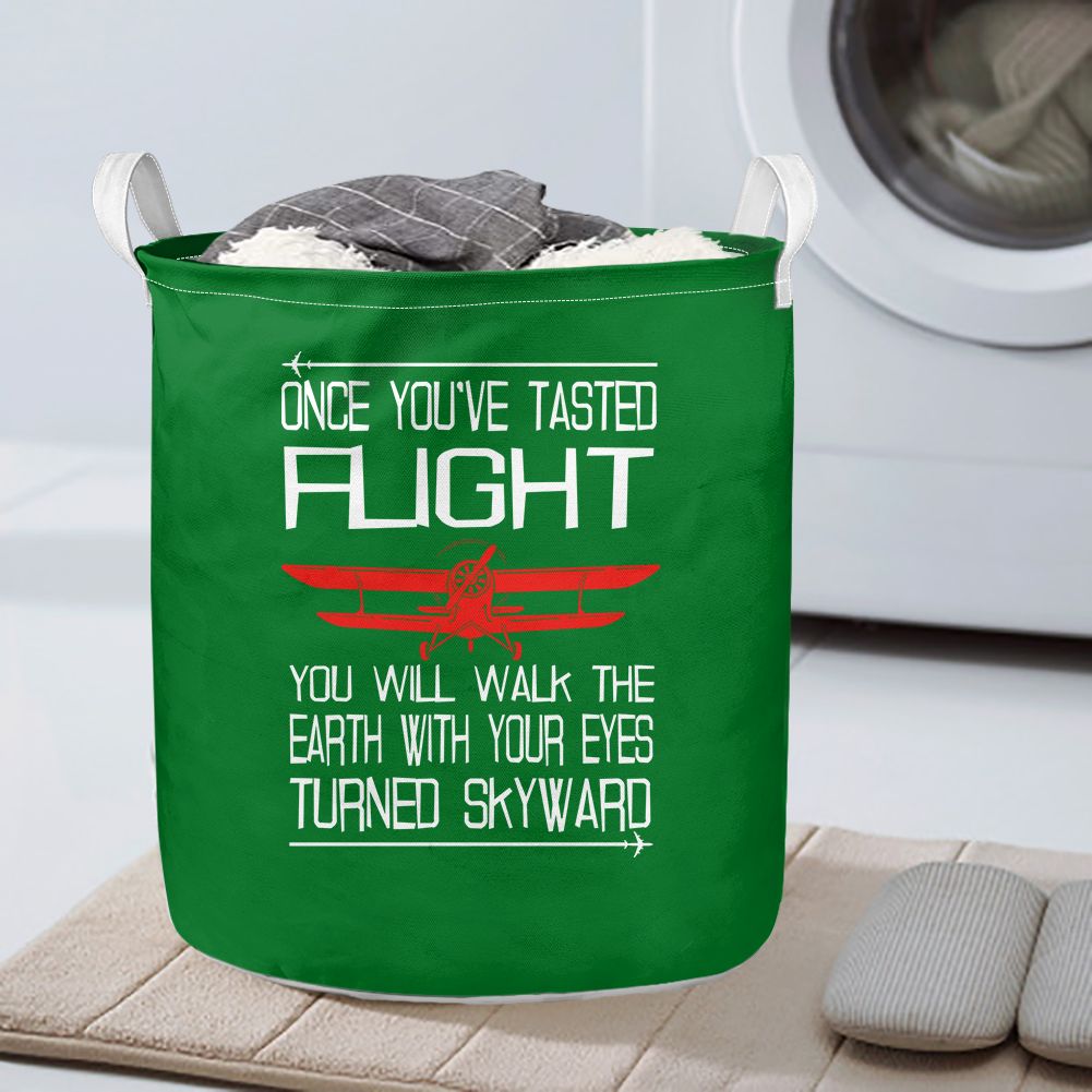 Once You've Tasted Flight Designed Laundry Baskets