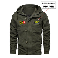 Thumbnail for Flat Colourful 747 Designed Cotton Jackets