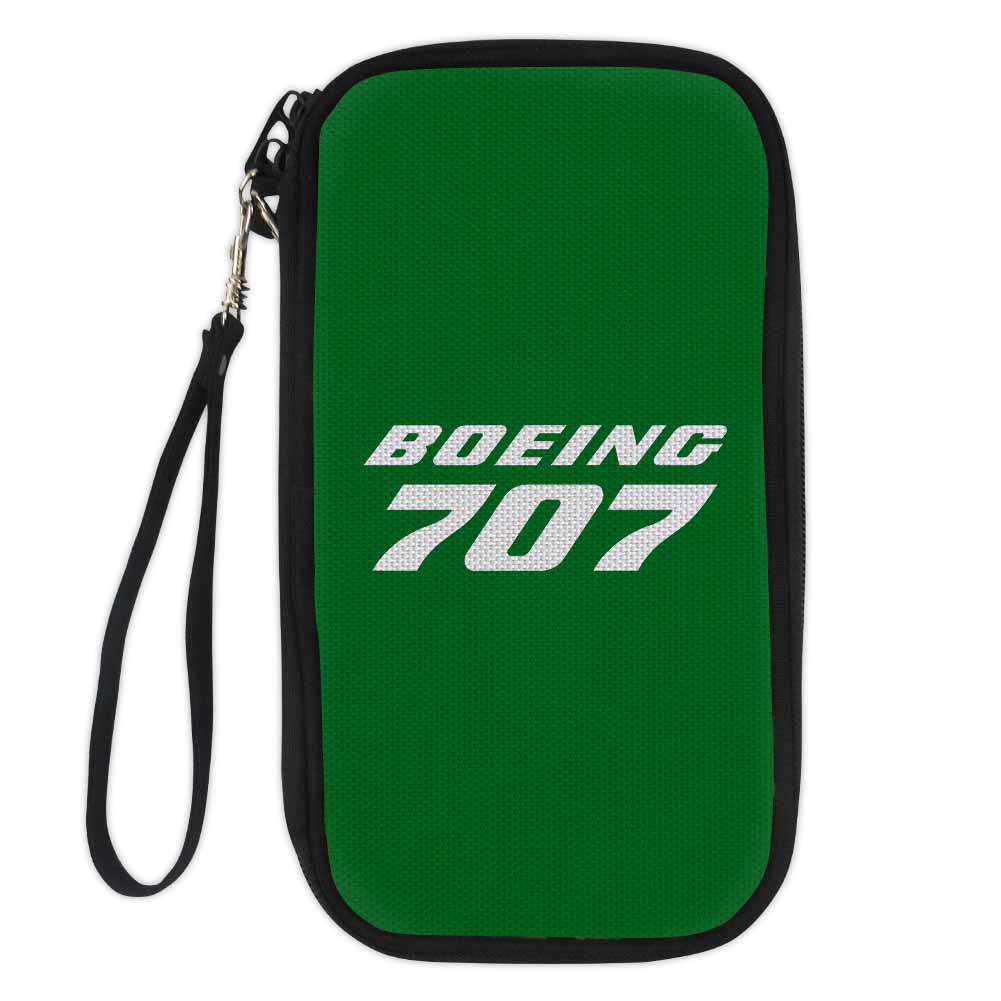 Boeing 707 & Text Designed Travel Cases & Wallets
