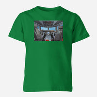 Thumbnail for Embraer E190 Cockpit Designed Children T-Shirts