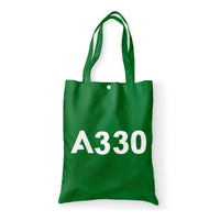 Thumbnail for A330 Flat Text Designed Tote Bags