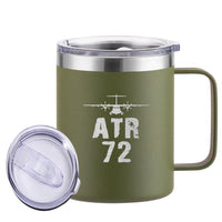 Thumbnail for ATR-72 & Plane Designed Stainless Steel Laser Engraved Mugs