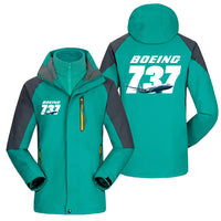 Thumbnail for Super Boeing 737+Text Designed Thick Skiing Jackets