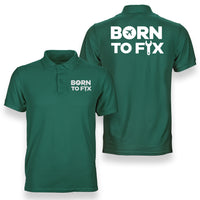 Thumbnail for Born To Fix Airplanes Designed Double Side Polo T-Shirts