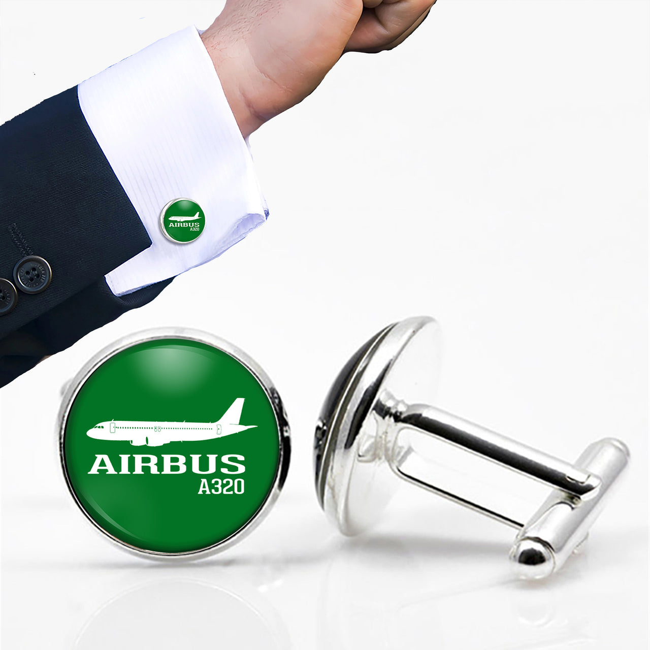 Airbus A320 Printed Designed Cuff Links
