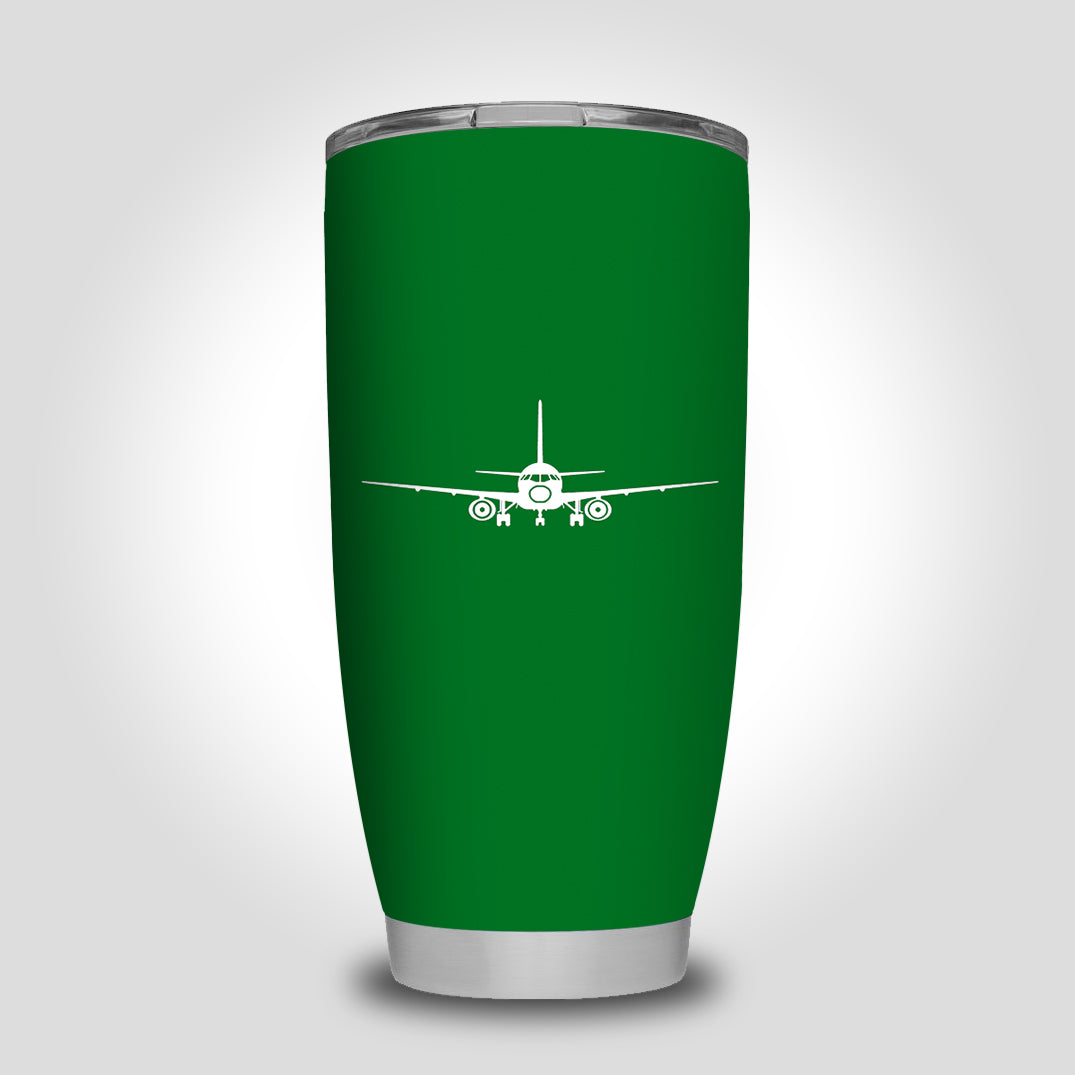 Sukhoi Superjet 100 Silhouette Designed Tumbler Travel Mugs