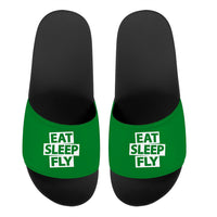 Thumbnail for Eat Sleep Fly Designed Sport Slippers