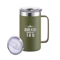 Thumbnail for Sukhoi Superjet 100 & Plane Designed Stainless Steel Beer Mugs
