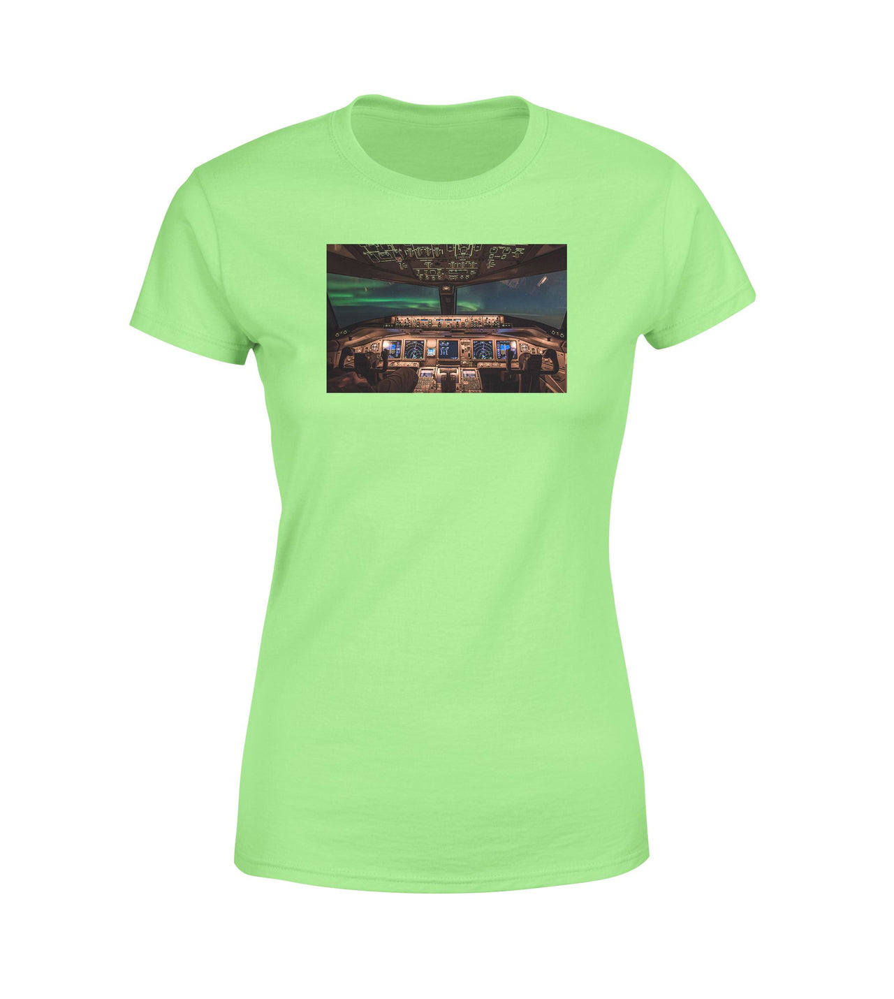 Boeing 777 Cockpit Designed Women T-Shirts