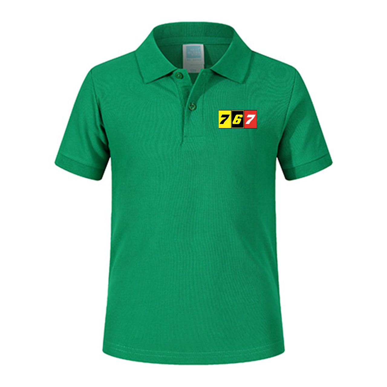 Flat Colourful 767 Designed Children Polo T-Shirts
