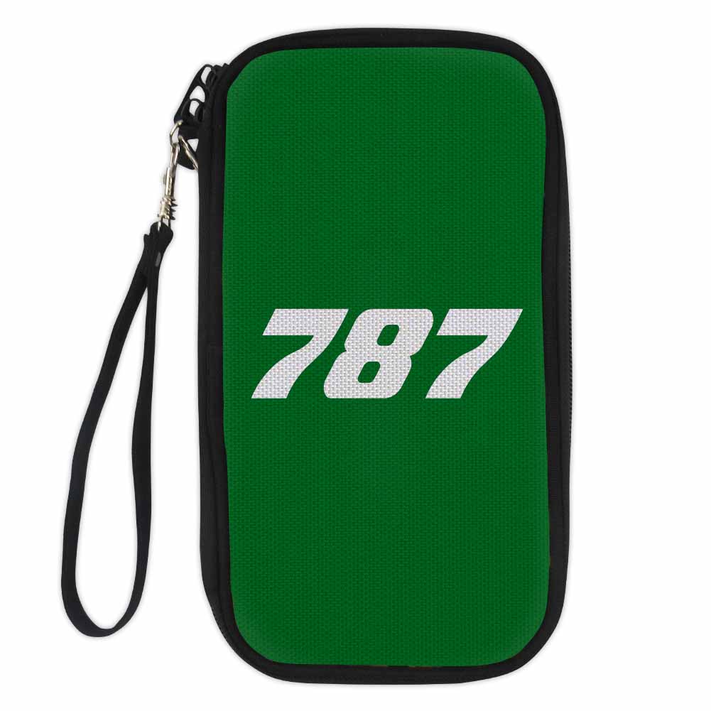 787 Flat Text Designed Travel Cases & Wallets